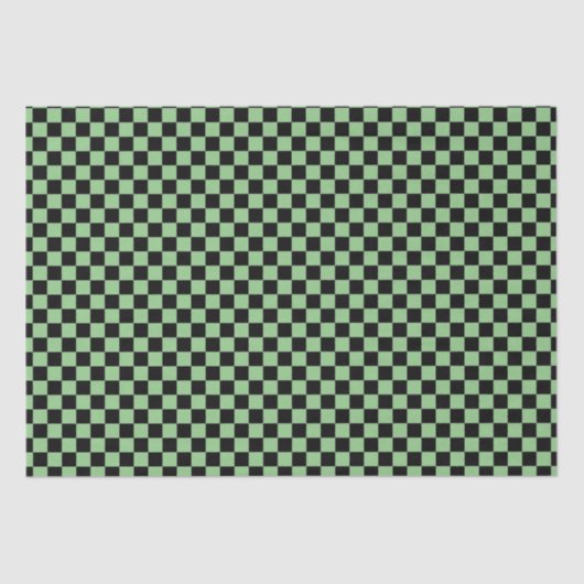 Papier Mousseline Modèle de camouflage de tableau noir Sage Green (Recto)