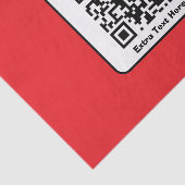 Papier Mousseline Modèle de code QR scannable avec texte modifiable (Détail)