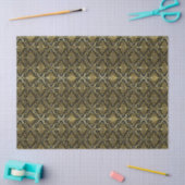 Papier Mousseline Modèle de Noël en Or Noir #30 ID1009 (Artisanat)