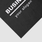 Papier Mousseline Modèle de nom commercial moderne en gras | B&W (Détail)