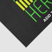 PAPIER MOUSSELINE MODÈLE DE TEXTE D'IMAGE NOIRE SIMPLE ET MODERNE (Détail)