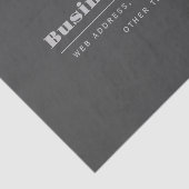 Papier Mousseline Modèle de texte rétro-moderne modifiable | Gris ch (Détail)