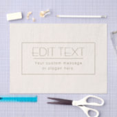 Papier Mousseline Modèle élégant et modifiable | Blanc cassé et Brow (Artisanat)