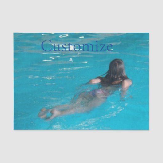 Papier Mousseline Modèle féminin natation Thunder_Cove (Recto)