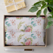 Papier Mousseline Modèle floral (Cadeau)