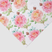 Papier Mousseline Modèle floral (Détail)