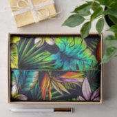 Papier Mousseline Modèle floral (Cadeau)