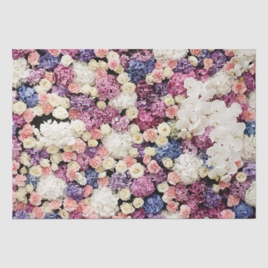 Papier Mousseline Modèle floral (Recto)