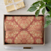 PAPIER MOUSSELINE MODÈLE FLORAL BOHO ROUGE (Cadeau)