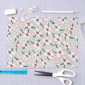 Papier Mousseline Modèle floral classique (Artisanat)