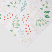 Papier Mousseline Modèle floral classique de Noël (Détail)