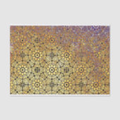 Papier Mousseline Modèle floral de Damas géométriques texturées roui (Recto)