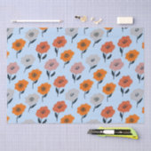Papier Mousseline Modèle floral dynamique (Artisanat)