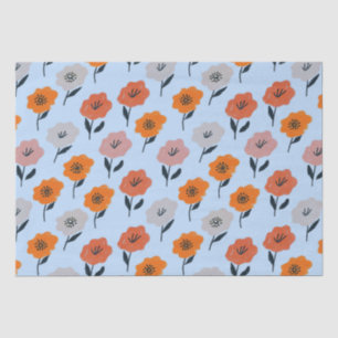 Papier Mousseline Modèle floral dynamique