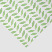 Papier Mousseline Modèle floral feuille verte (Détail)