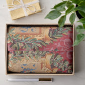 Papier Mousseline Modèle Floral Français Antique (Cadeau)