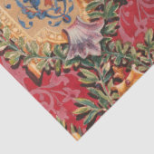 Papier Mousseline Modèle Floral Français Antique (Détail)