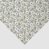 Papier Mousseline Modèle floral moderne (Détail)