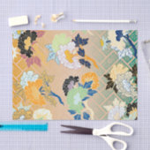 Papier Mousseline Modèle floral traditionnel japonais (Artisanat)