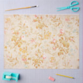 Papier Mousseline Modèle Floral vintage (Artisanat)