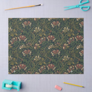 Papier Mousseline modèle floral vintage de chèvrefeuille de William 