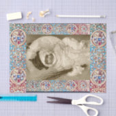 PAPIER MOUSSELINE MODÈLE PHOTO D'HIVER, ANGES, BIJOUX PRÉCIEUX, GÈME (Artisanat)