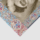 PAPIER MOUSSELINE MODÈLE PHOTO D'HIVER, ANGES, BIJOUX PRÉCIEUX, GÈME (Détail)