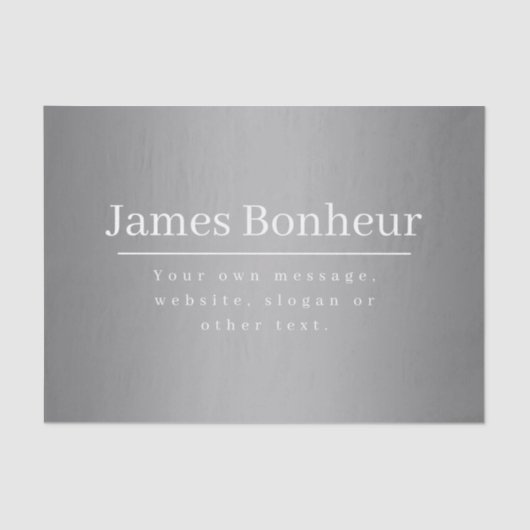 Papier Mousseline Modèle promotionnel modifiable pour les entreprise (Recto)