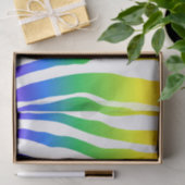 Papier Mousseline Modèle Rainbow Zebra (Cadeau)