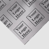 Papier Mousseline Modèle Silver moderne Votre logo ici (Détail)