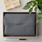 Papier Mousseline Modèle simple pour votre code QR | Gris charbon (Cadeau)