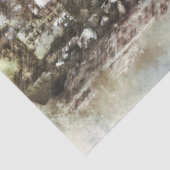 Papier Mousseline Modèle T & Grange Vintage 20x30 Découpage (Détail)