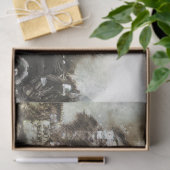 Papier Mousseline Modèle T & Grange Vintage 20x30 Découpage (Cadeau)