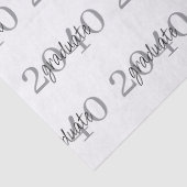 Papier Mousseline Modern Black Graduation Year Custom Gift (Détail)