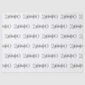 Papier Mousseline Modern Black Graduation Year Custom Gift (Recto)