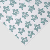 Papier Mousseline Modern Blue Star Sketch Pattern (Détail)