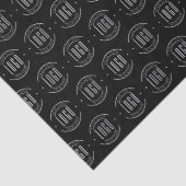 Papier Mousseline Modern custom company logo business branded (Détail)