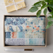 Papier Mousseline Modern Japanese Indigo Pattern Collage Sampler (Cadeau)