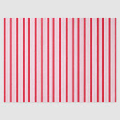 Papier Mousseline Modern Pink Red Striped Christmas (Recto)