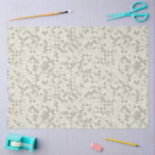 Papier Mousseline Modern Yellow & Gray Geometric Pattern Tissue  (Artisanat)