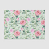 Papier Mousseline Moderne arrière - plan fleuri de verdure Découpage (Recto)