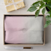 Papier Mousseline Moderne Blanc Pastel rose Ombre Gradient (Cadeau)