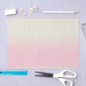 Papier Mousseline Moderne Blanc Pastel rose Ombre Gradient (Artisanat)