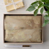 Papier Mousseline Moderne Élégant Motif Marbre Aquarelle Or Faux (Cadeau)