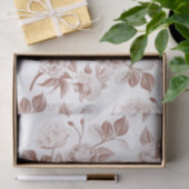 PAPIER MOUSSELINE MODERNE FLORALE BOTANIQUE MODERNE ECHO (Cadeau)