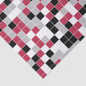 Papier Mousseline Moderne Fun Magenta Géométrique (Détail)