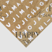 Papier Mousseline Moderne Happy Kwanzaa (Détail)