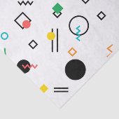 Papier Mousseline Moderne, ludique, cool, tendance, Memphis géométri (Détail)