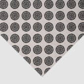 Papier Mousseline Moderne Motif à roues Mocha Brown Taupe (Détail)