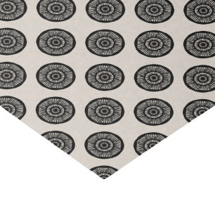 Papier Mousseline Moderne Motif à roues Mocha Brown Taupe